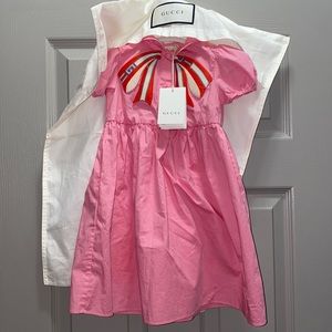 pink toddler girls Gucci dress, size 36months